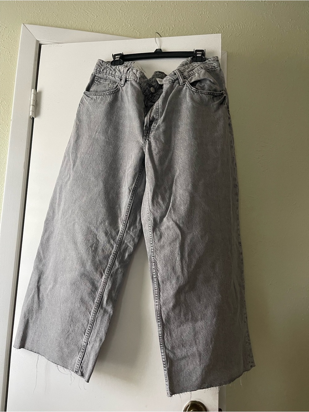 H&M Baggy Wide Gray Denim Jeans